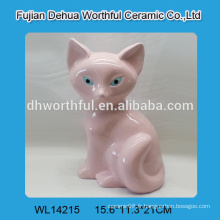 Figurine de renard en céramique rose pour la décoration de la maison en forme mignonne